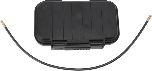 TOMTOP JMS Tragbarer Sicherheitskoffer aus rostfreiem Edelstahl, wasserdicht mit Kombinationsschloss, Schwarz - Bild 1
