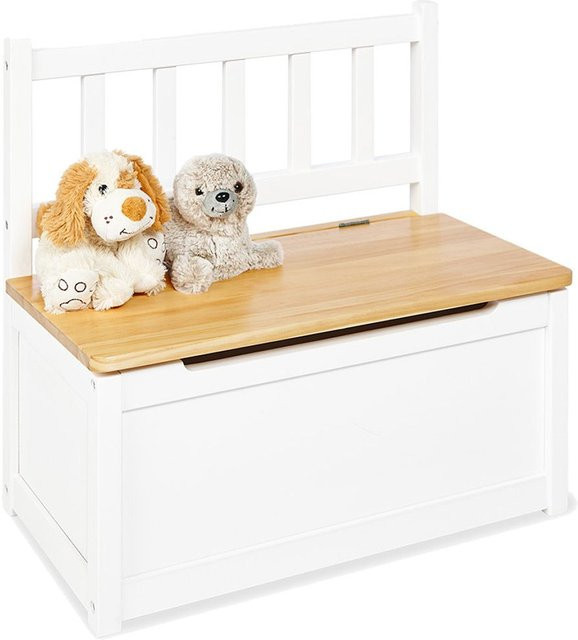 Pinolino Kindertruhenbank Fenna aus Kiefer in Weiß mit Soft-Close-Deckel - Bild 1