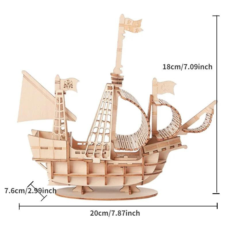 3D-DIY-Holzpuzzle Zug DIY-Bausatz ab 6 Jahren - Bild 1