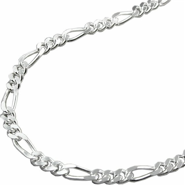 Gallay Kette 925 Silber, Figaro Panzer, 3 mm, 45 cm, Unisex - Bild 1