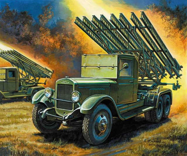 Zvezda WWII Wargame AddOn Sov. Katyusha, Fahrzeuge, 1:100, Erweiterung - Bild 1