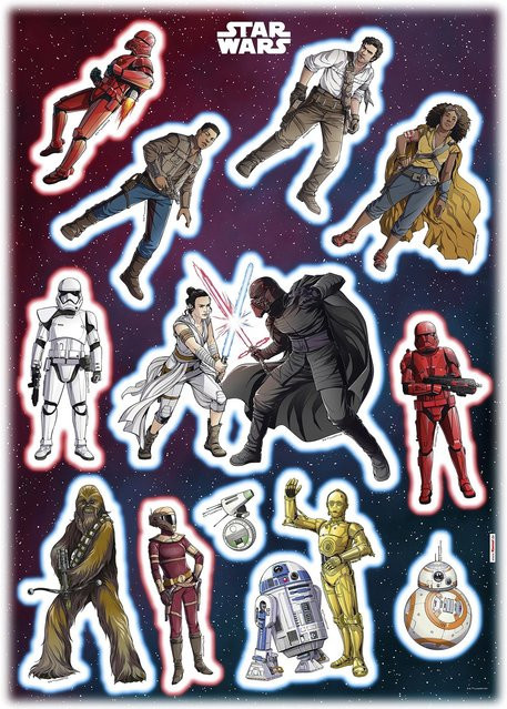 Komar Deko-Sticker Star Wars Heroes Villains, bunt, B/H: 50 x 70 cm - Bild 1