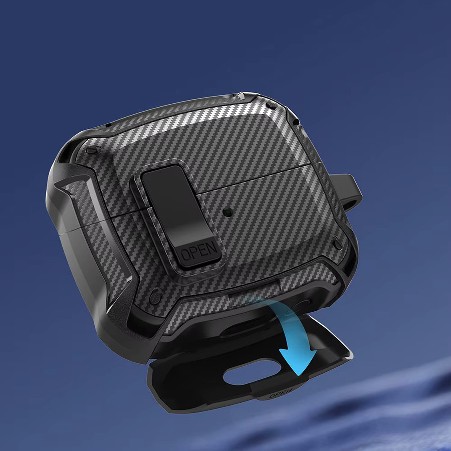 MagSafe kompatible Carbonfaser Schutzhülle für Samsung Galaxy Buds 3 und Buds 3 Pro mit Drop-Schutz - Bild 5