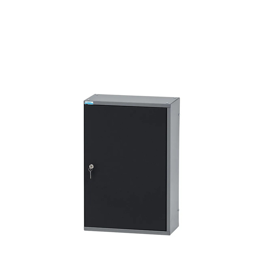 Küpper Hängeschrank eintürig mit 18 Sichtboxen in Schwarz-Hellgrau B/T/H: 60 x 40 x 20 cm - Bild 2
