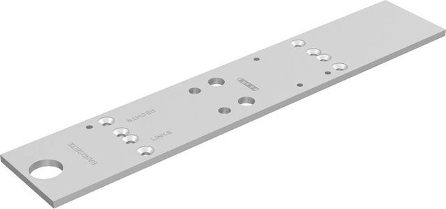 Geze Montageplatte für Türschließer TS 4000-TS 5000 in Silber matt - Bild 1
