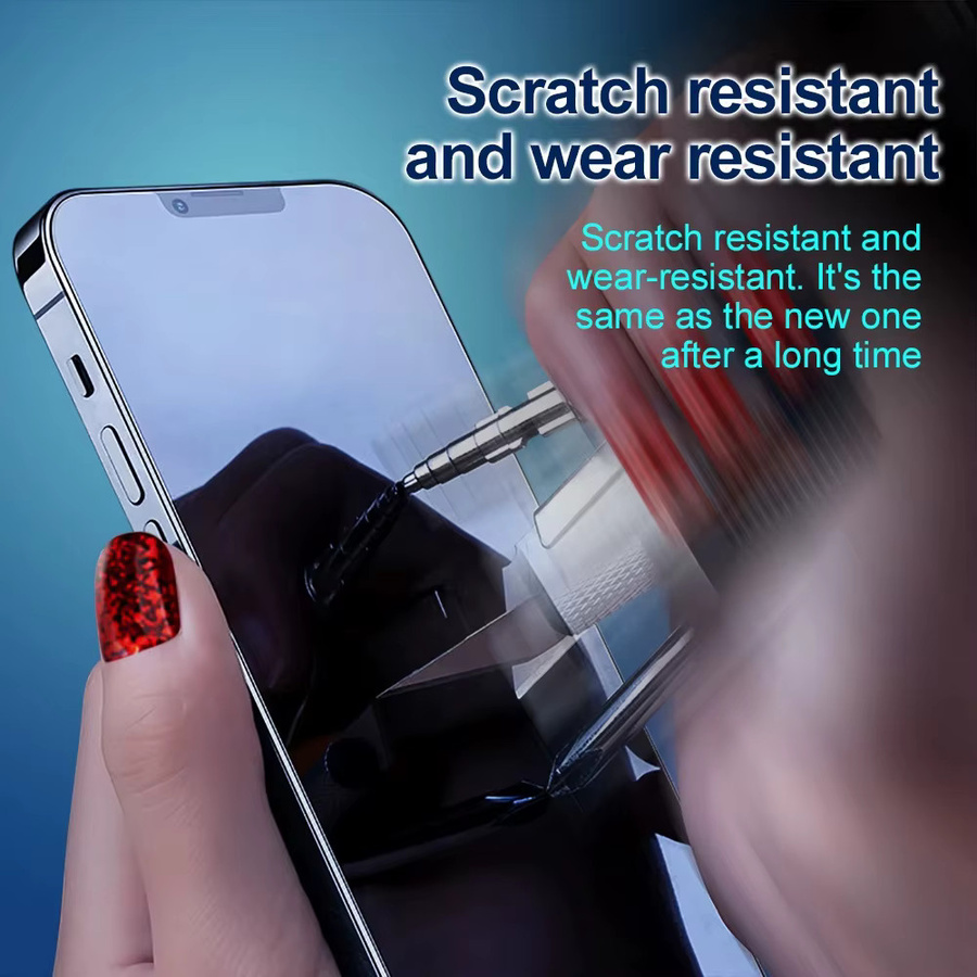 Displayschutzfolie aus gehärtetem Glas für OPPO Reno Serie inklusive automatischem Staubentfernungsset, transparent - Bild 6