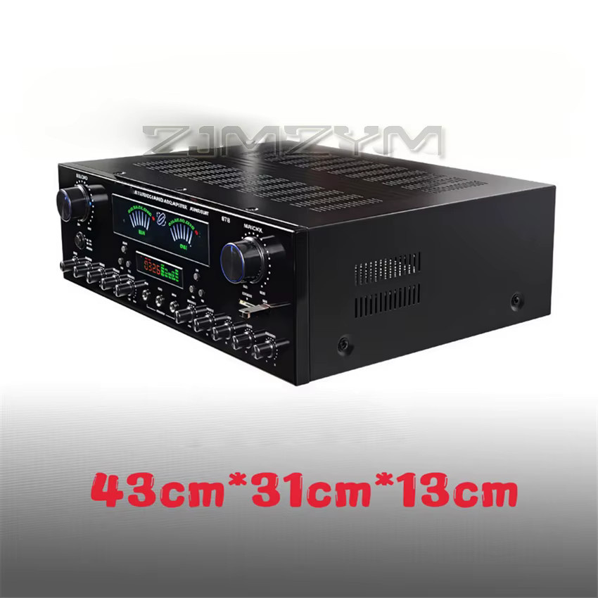 ZJMZYM 999BT Hochleistungs-Subwoofer-Verstärker mit 7 Lautsprechern und Bluetooth in Schwarz für Heimkino und Karaoke - Bild 2