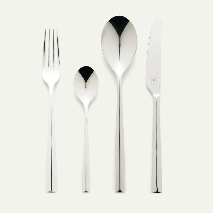 2Dine Besteck-Set 48-teilig aus Edelstahl in Silber, poliert, für 12 Personen mit Etui - Bild 1