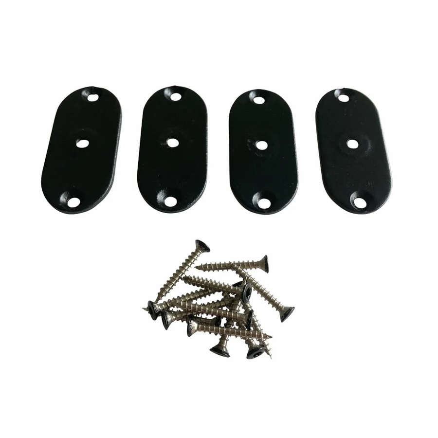 Zaunbeschlag Original PLUS aus Stahl in Schwarz, Breite: 3 cm, Höhe: 7 cm - Bild 2