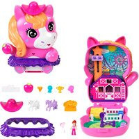 Polly Pocket Mattel Pony Rodeo Spielset mit Puppe und Pferdchen - Bild 1