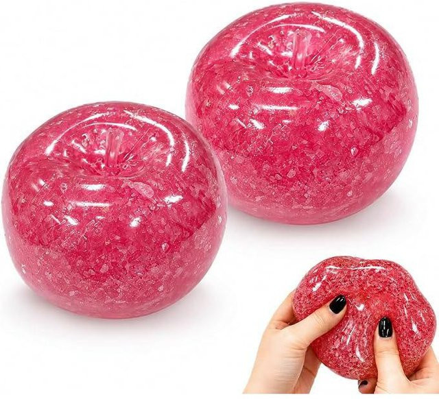 Binchi Outdoor Equipment Apfel Slushie Squishy Fidget Spielzeug, pink - Bild 1