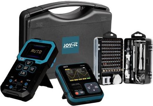Joy-it Messkit mit Oszilloskop, Signalgenerator und Multimeter in Schwarz (1kHz - 100kHz: Dreieck, Puls, Rechteck, Sinus) - Bild 1