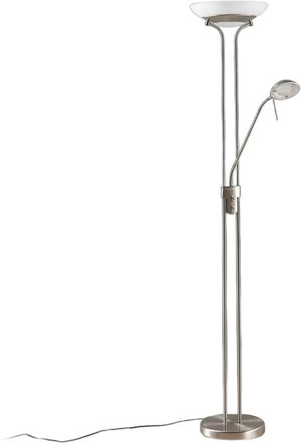 Lindby LED Stehlampe Yveta Modern 2-flammig in Alu-Grau dimmbar - Bild 1