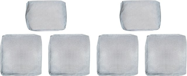 6-teiliges Set Ersatz-Kissenbezüge für Olea Balkonmöbelset in Grau aus Polyester - Bild 1