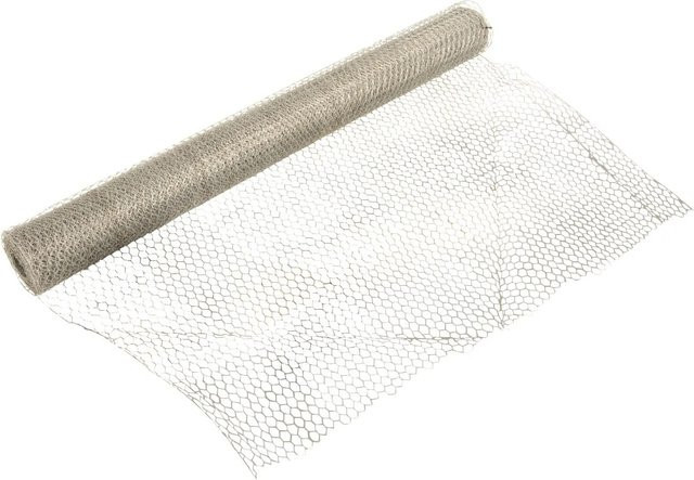 Betafence Sechseckgeflecht aus verzinktem Stahl in Silber, Höhe: 1 m, Länge: 10 m, Maschenweite: 25 mm, Drahtstärke: 0,8 mm - Bild 1