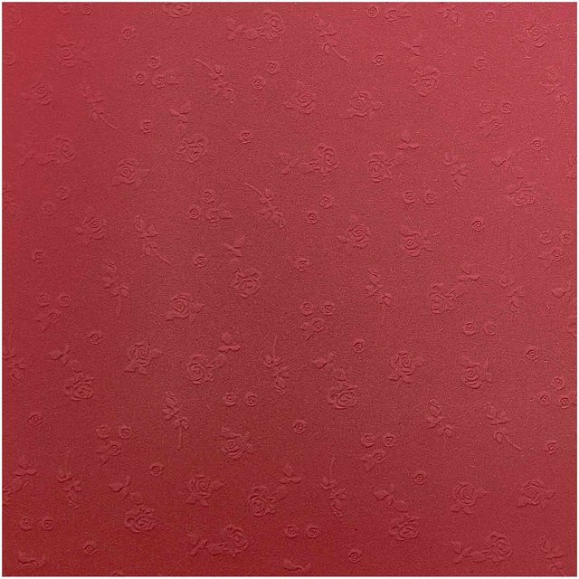 folia Prägekarton Rosen Hochrot B: 50 cm, H: 70 cm, 220 g/m² - Bild 1