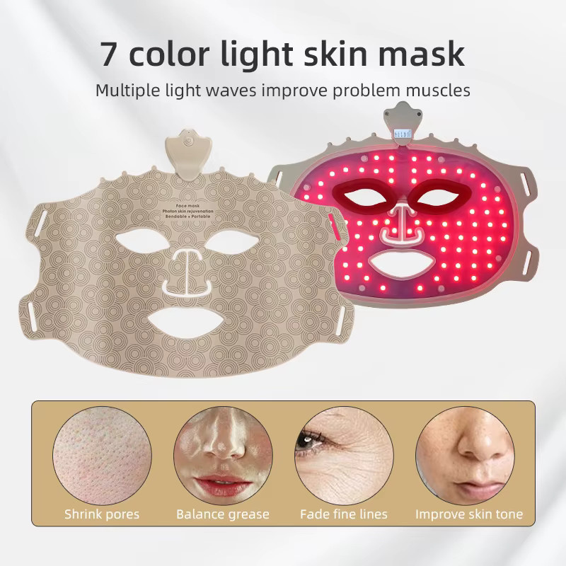 UBilli LED-Gesichtsmaske, Silikon, Schwarz, Unisex - Bild 2