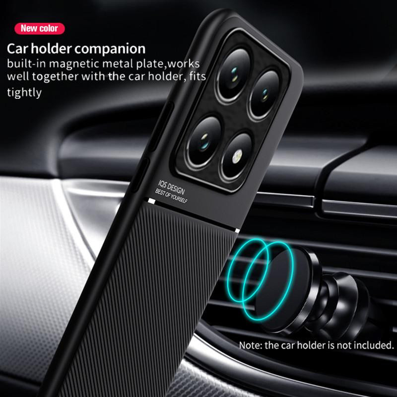 Robuste Anti-Rutsch-Schutzhülle für Xiaomi 17 mit magnetischem Saug-Halter in Schwarz - Bild 4