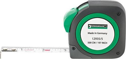Stahlwille Rollbandmaß 12935/5 in Schwarz mit 5m Länge - Bild 1