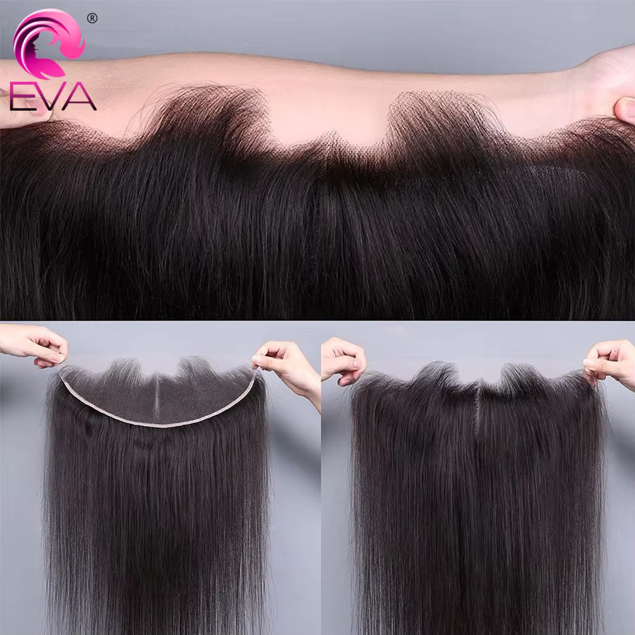 Eva Hair Extensions Echthaar Body Wave & Glatt, HD Lace Frontal & Closures - Bild 2