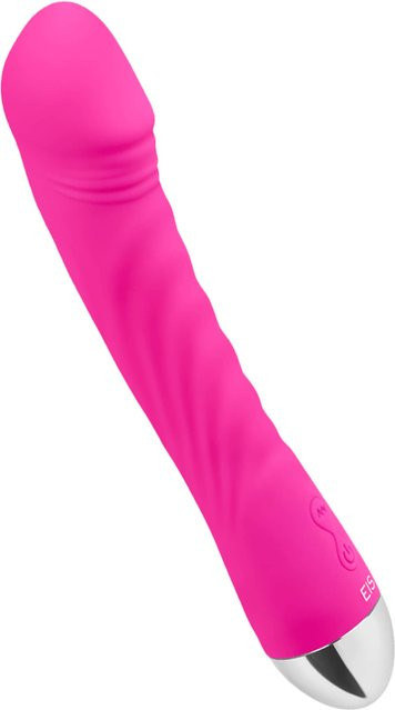 Schlanker Naturvibrator aus Silikon in Pink, Länge: 20,5 cm, Durchmesser: 3,5 cm - Bild 1