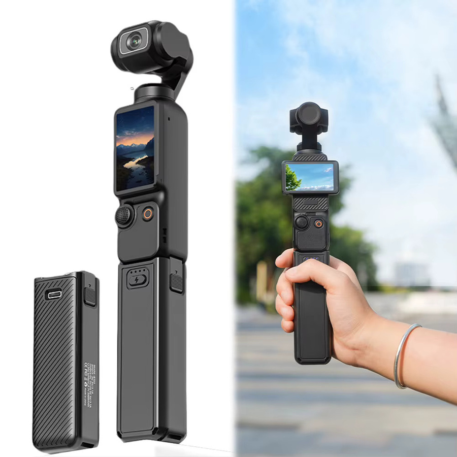 DJI Akku-Handgriff für Osmo Pocket 3 Action Camera mit USB-C Ladefunktion in Schwarz - Bild 2