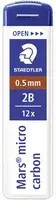 STAEDTLER Mars micro carbon 250 Minen 2B Schwarz 12er Packung - Bild 1