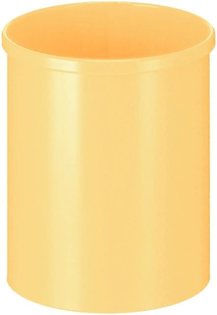 PROREGAL Runder Metall Papierkorb Gelb, Höhe: 30,5 cm, Durchmesser: 25,5 cm - Bild 1
