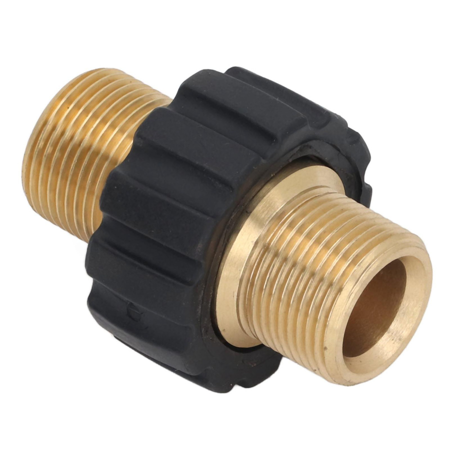 Hochdruckreiniger Adapter Pistole Schlauchanschluss M22 auf M22 aus Messing für 5000 PSI - Bild 2