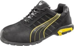 Sicherheitsschuh Puma Safety Amsterdam Low S3 aus Nubukleder in Schwarz-Gelb Größe 45 - Bild 1
