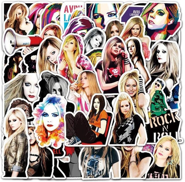 Binchi Outdoor Product Singer Avril Lavigne Graffiti Aufkleber Wasserdicht, Multicolour - Bild 1