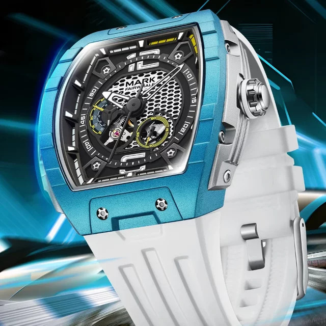Mark Fairwhale Armbanduhr Automatik, Tonneau, Edelstahl, Herren - Bild 1