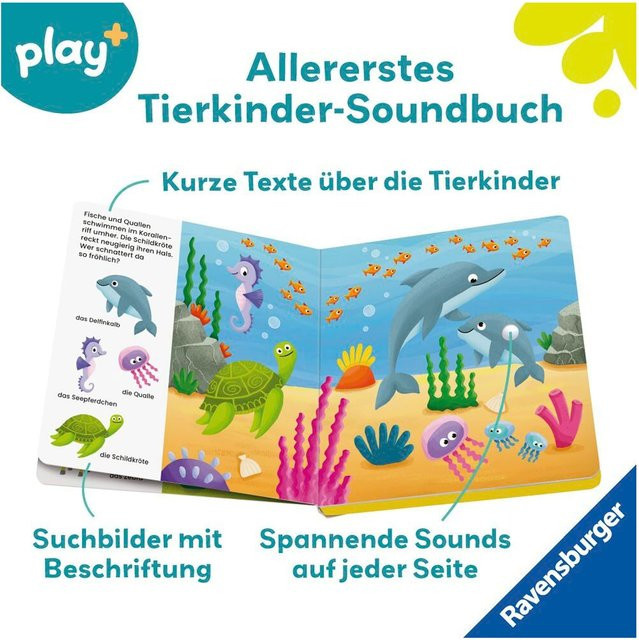 Ravensburger Play+ Mein allererstes Soundbuch Tierkinder, ab 1 Jahr - Bild 1