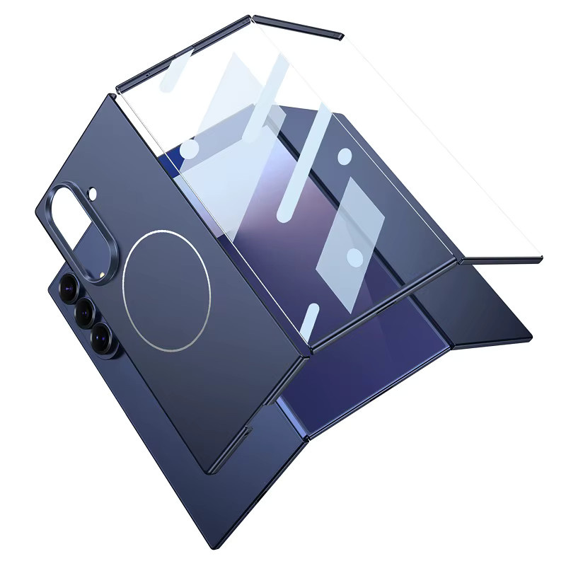 Ultradünne MagSafe Magnethülle für Samsung Galaxy Z Tri-Fold mit mattem Hard PC Gehäuse und 9H Klarglas-Displayschutzfolie in Transparent, Grün oder Schwarz - Bild 2