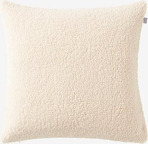 Jotex TEDDIE Kissenhülle aus Teddy-Polyester, Beige/Weiß, B/T/H: 50 x 50 x 50 cm - Bild 1
