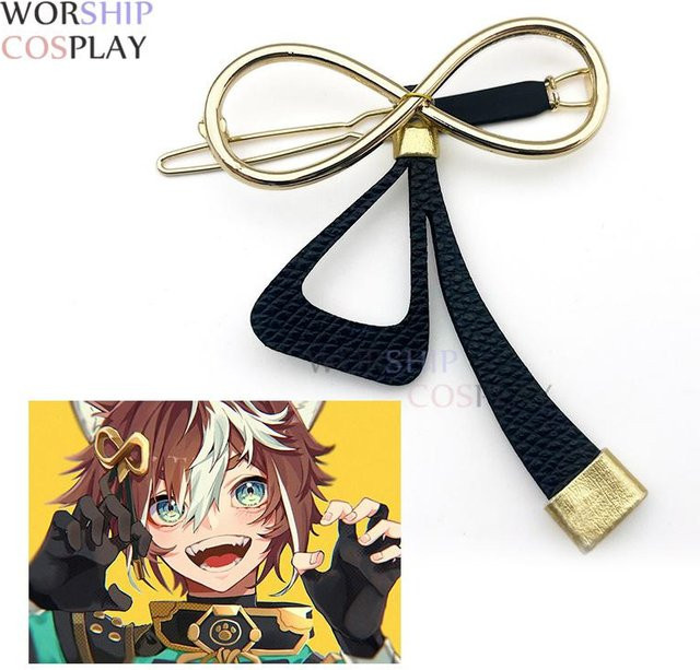 Genshin Impact Gorou Cosplay Kopfbedeckung Plüsch Ohr Schwanz Set Zubehör - Bild 1