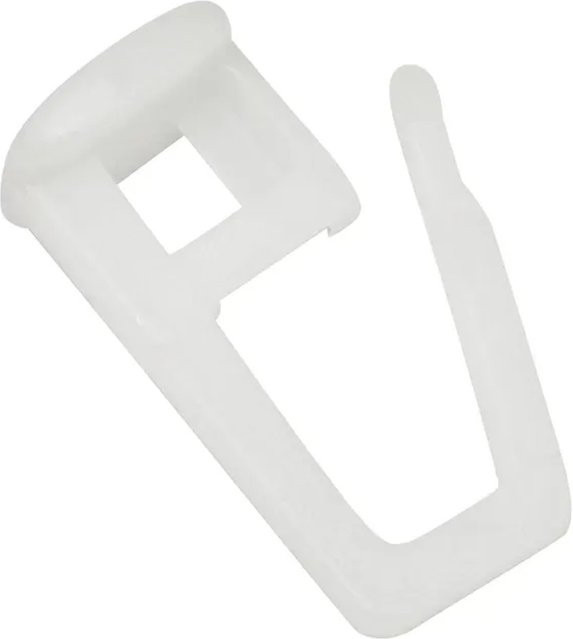Gardinia Faltengleiter für Vorhangschienen aus Kunststoff, Weiß, 30er Pack - Bild 1