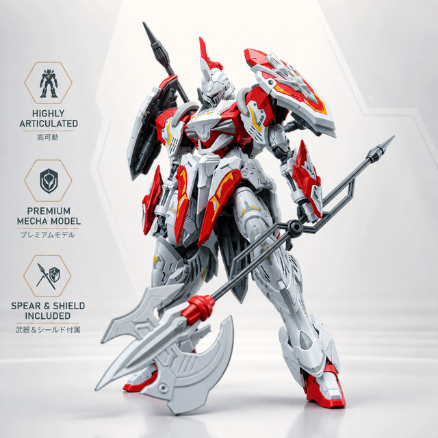 SNAA Mecha-Montagemodell The Round Table Knights Soul Spear Lamorak, Maßstab 1:144 - Bild 1