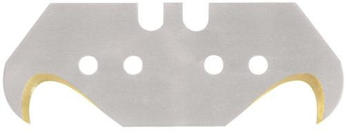 Tecwerk Hakenklingen aus Stahl in Silber, 10 Stück, L: 48,2 mm, B: 18,7 mm, S: 0,65 mm - Bild 1