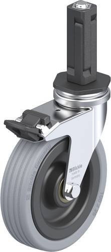 Blickle Lenkrolle LRA-VPA 100K-FI-EV02 mit Feststeller in Schwarz und Grau, Rad-Durchmesser: 100 mm, Tragfähigkeit: 70 kg - Bild 1