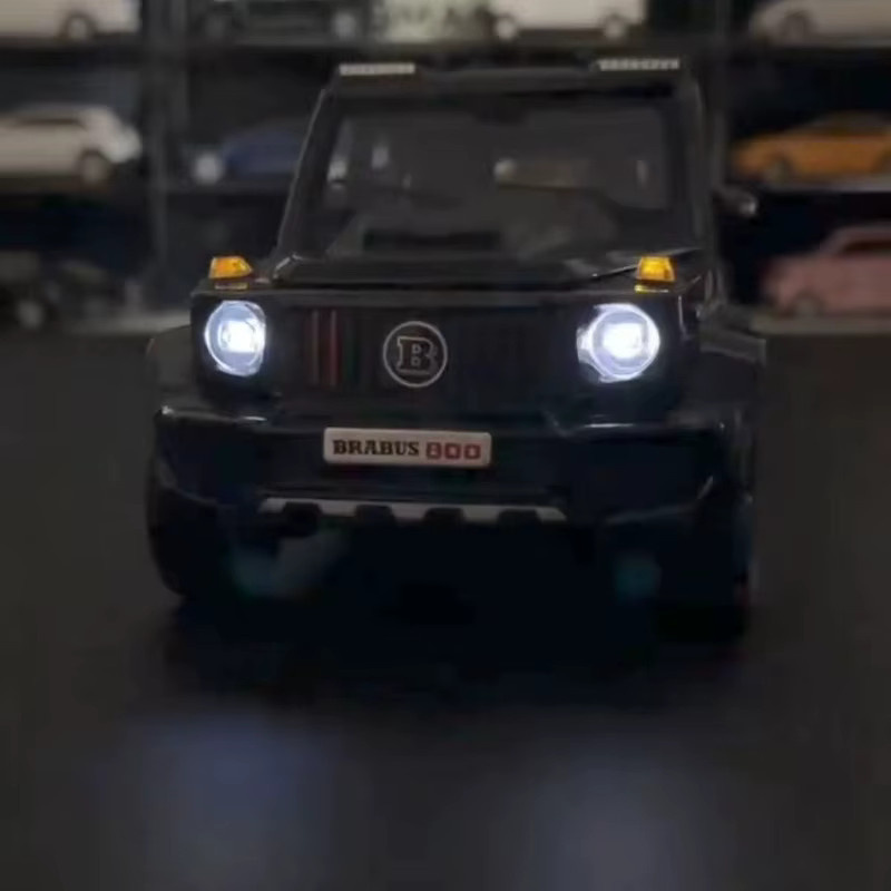 WELLY Benz G800, Modellauto, 1:18, Metall, mit Licht und Sound, Schwarz - Bild 2