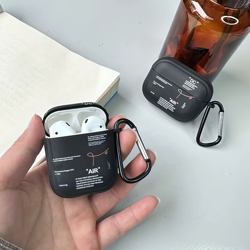 Hot Off Stilvolle schwarze und transparente Schutzhülle für AirPods 4, 2, 3 und Pro 2 Generation - Bild 2