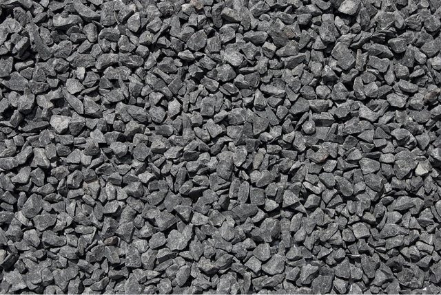 Basaltsplitt Schwarz 8 - 12 mm von Scherf im 25 kg PE-Sack - Bild 1
