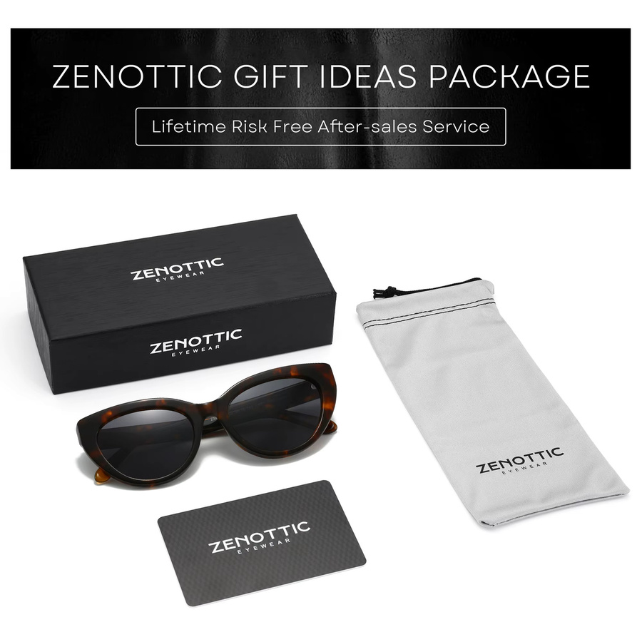 ZENOTTIC Cat Eye Sonnenbrille, Vollrand, Acetat, Damen - Bild 5