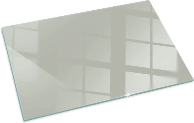 Tulup Funkenschutzplatte für Kaminöfen aus Glas in Grün, B: 100 cm, H: 70 cm - Bild 1