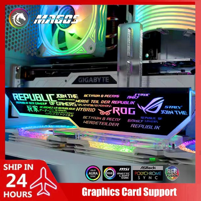 Flying Elephant MOD GPU-Halter für Grafikkarten wie 4090 und 5090 mit ARGB Sync, 5 V 3-polig - Bild 1