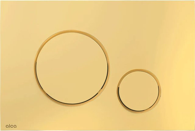 AlcaDrain WC-Betätigungsplatte M675 Dual Flush in Gold - Bild 1