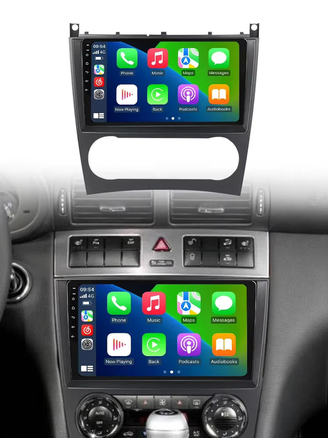 NAVIFANS Android 14 Autoradio für Mercedes-Benz C-Klasse W203 W209, Multimedia Player mit GPS und Carplay, Schwarz - Bild 5
