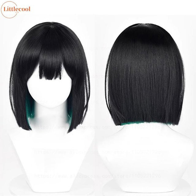 Anime Cosplay Perücke, Hitzebeständiges Synthetikhaar, Black - Bild 1