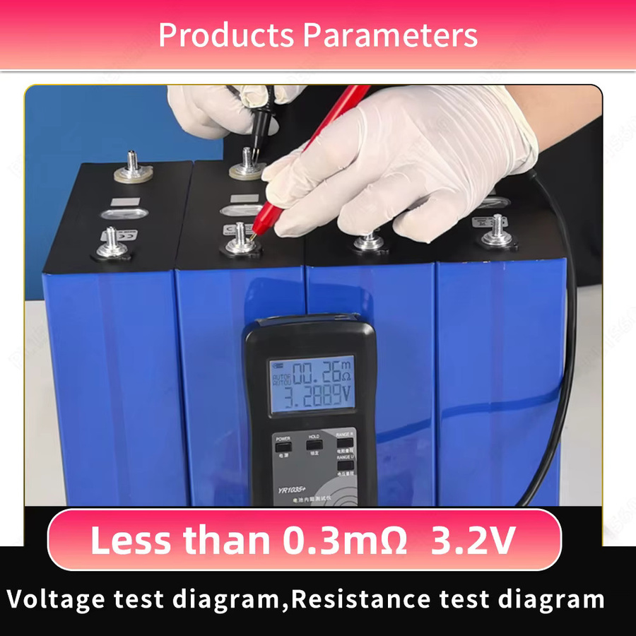 PWOD LiFePO4 Batterie 3,2V 320Ah wiederaufladbare LFP-Zelle in Blau für DIY-Energiesysteme und Heimspeicherlösungen - Bild 6
